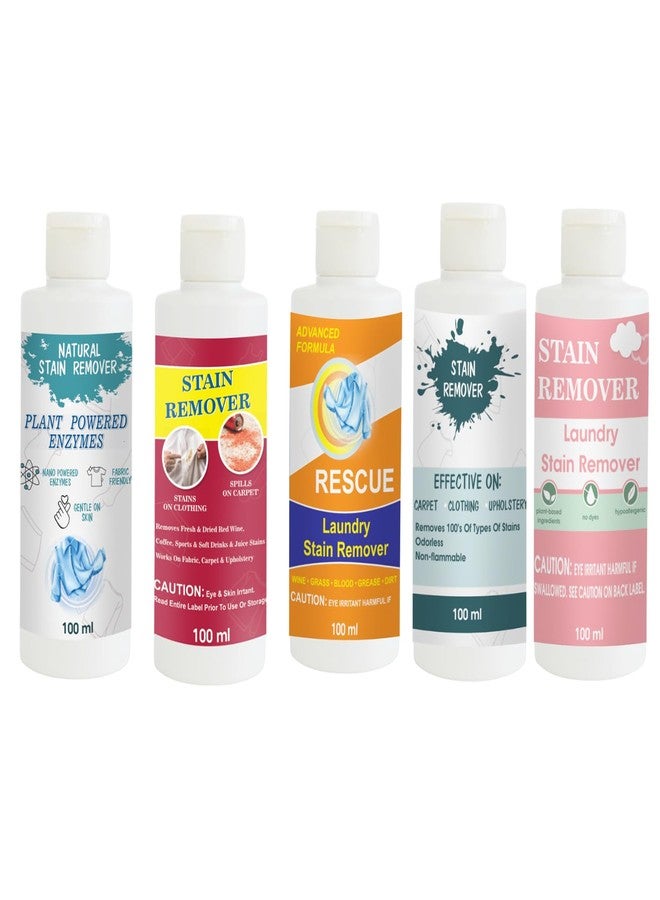 مجموعة مزيلات بقع توفوس، تتضمن مزيل بقع القمصان، الأحمر، البرتقالي، السماوي، والوردي | محلول تنظيف متعدد الأسطح للملابس والأقمشة والمفروشات (100 غرام لكل عبوة) - Image 1